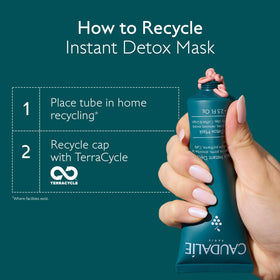 Caudalie Instant Detox Mask on bathroom counter