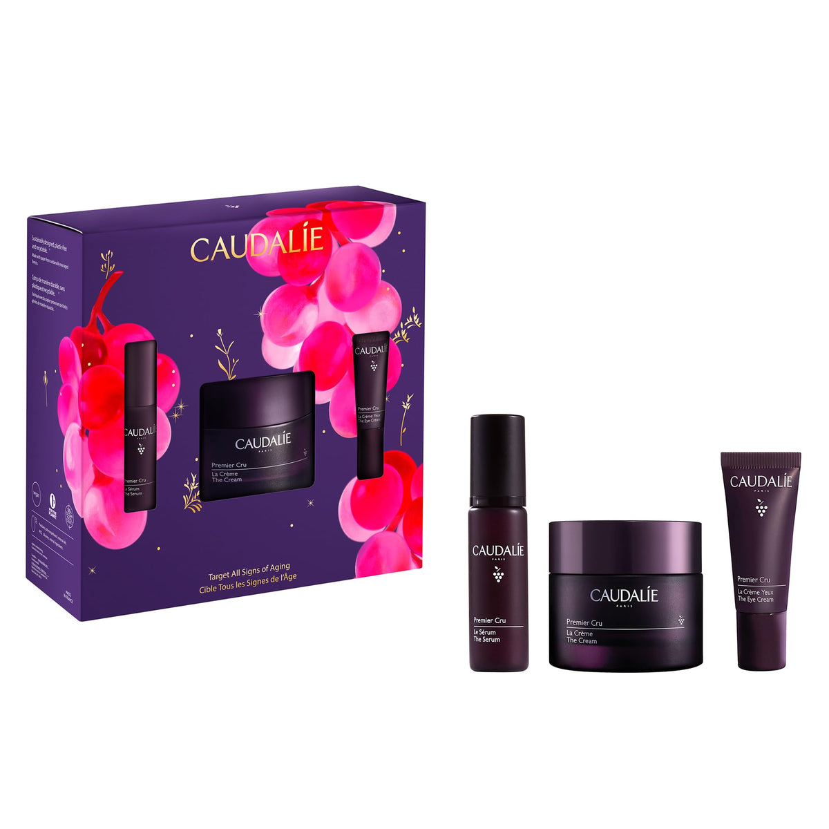 Caudalie Premier Cru Anti-Aging Skin Care Gift Set front view