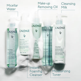 Caudalie Vinoclean Cleansing Oil with makeup removal process