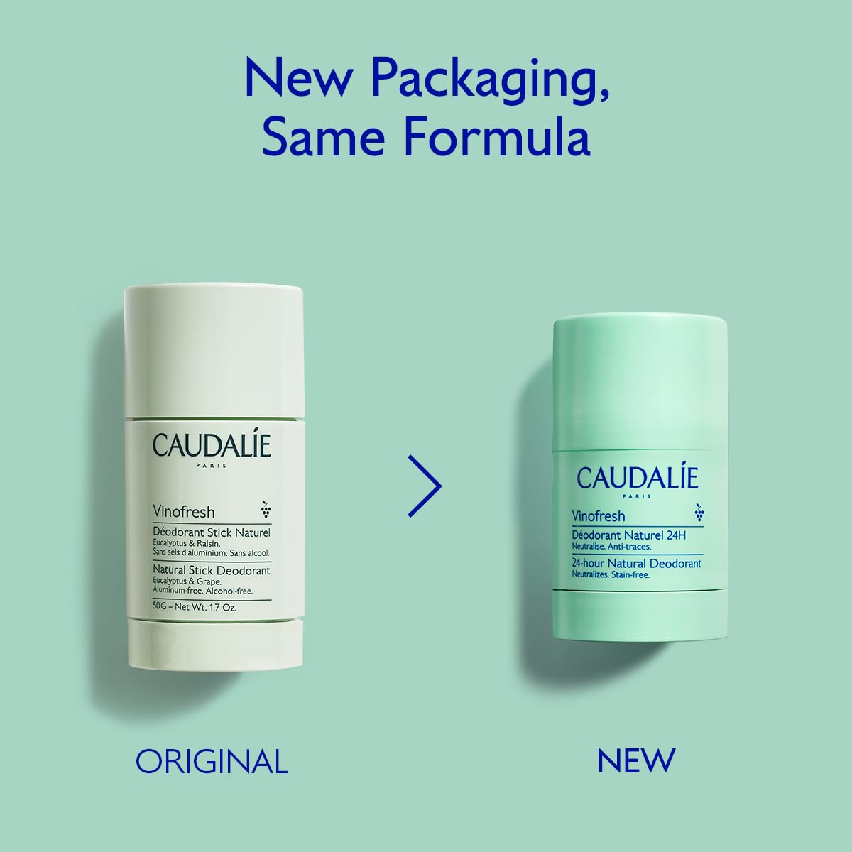 Caudalie Vinofresh 24-Hour Deodorant Stick packaging