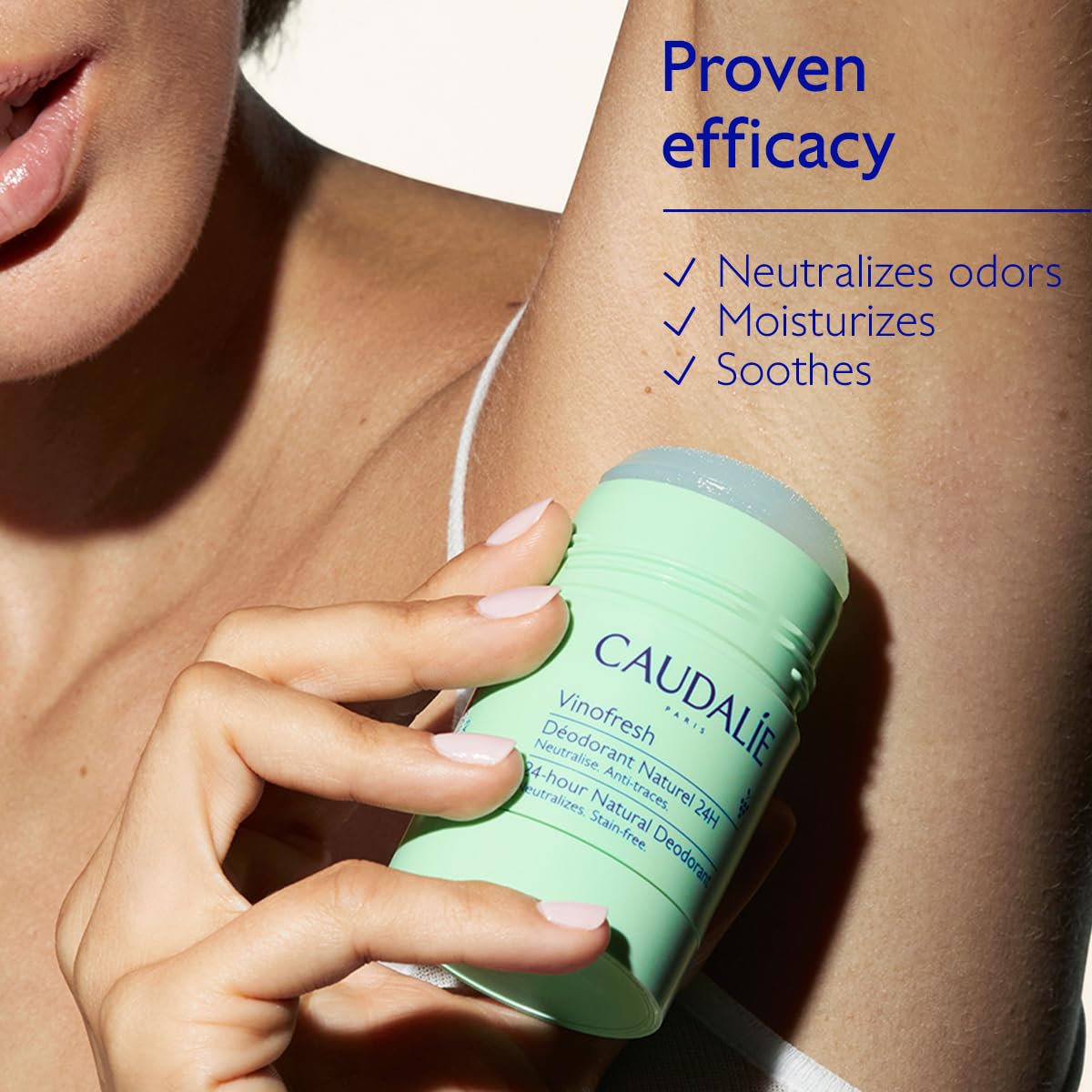 Caudalie Vinofresh deodorant stick with eucalyptus scent