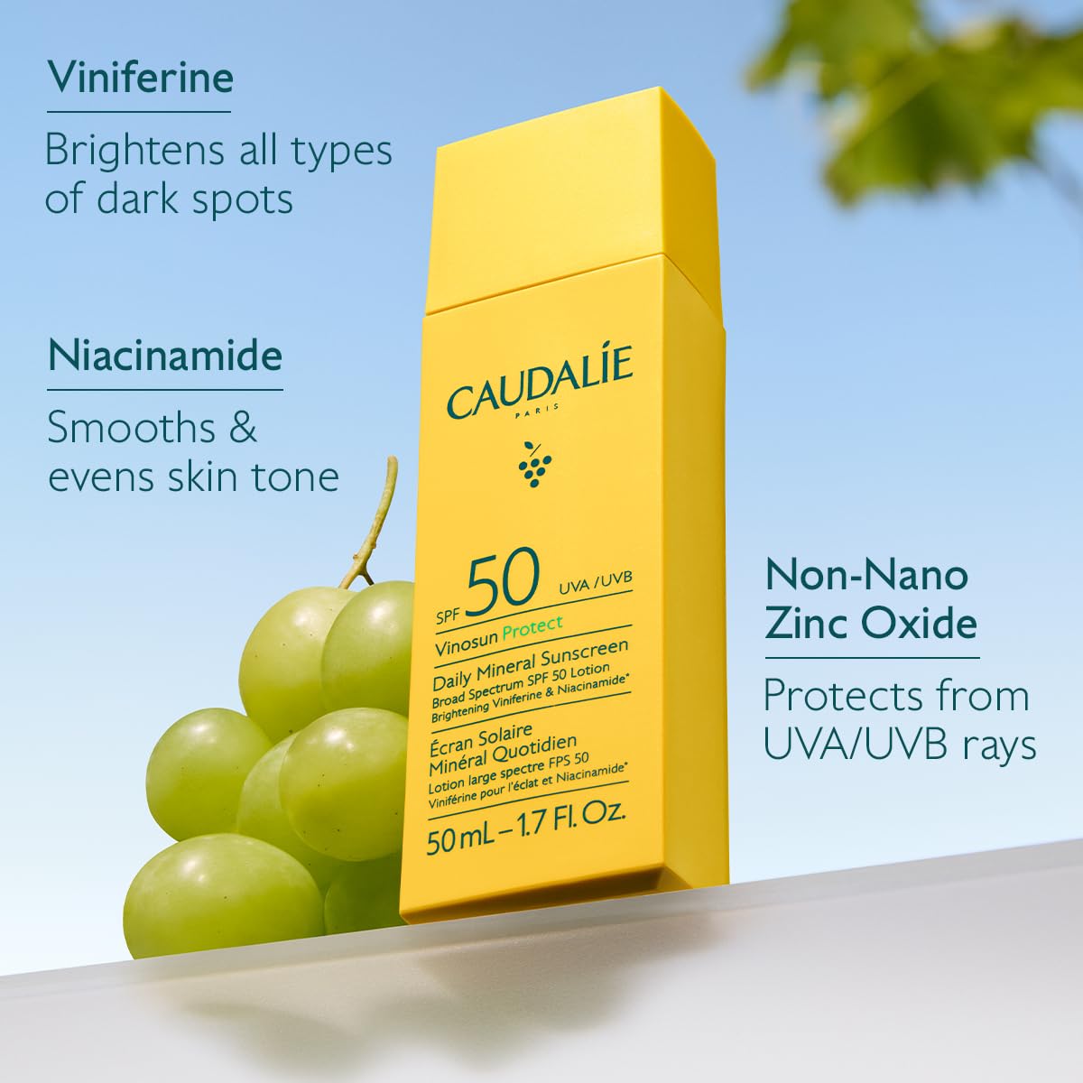 Caudalie Vinoperfect Brightening Serum with natural ingredients