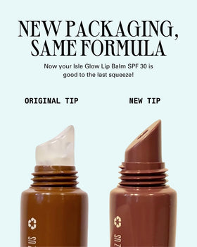 Cay Skin Isle Lip Balm SPF 30 on a flat surface with natural light