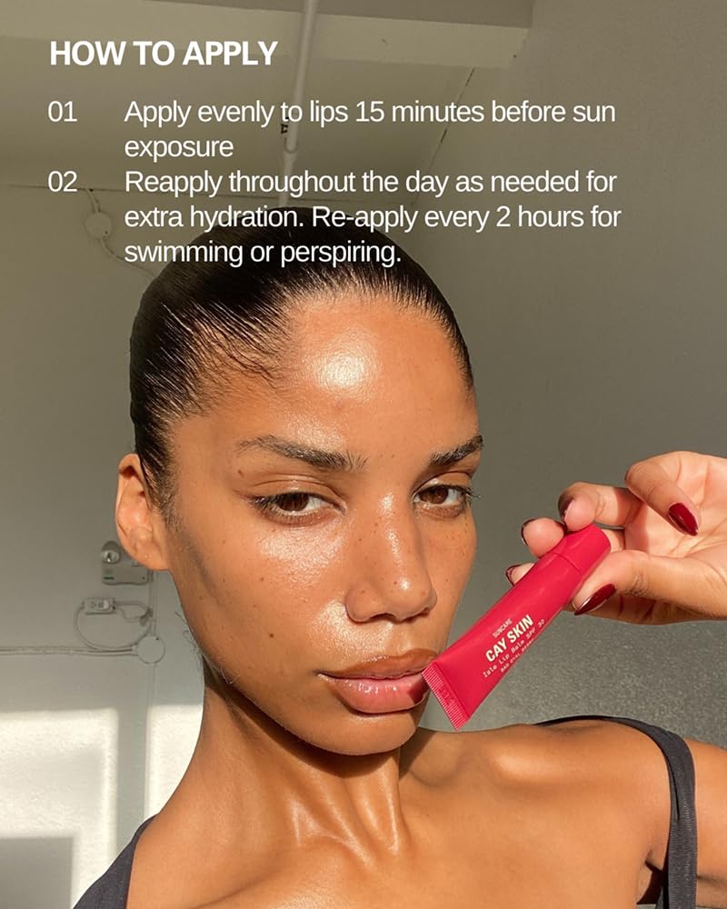 Cay Skin Isle Lip Balm SPF 30 showing ingredients list on packaging