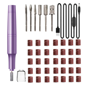 CBVCBV Electric Nail Drill Kit complete set with purple design