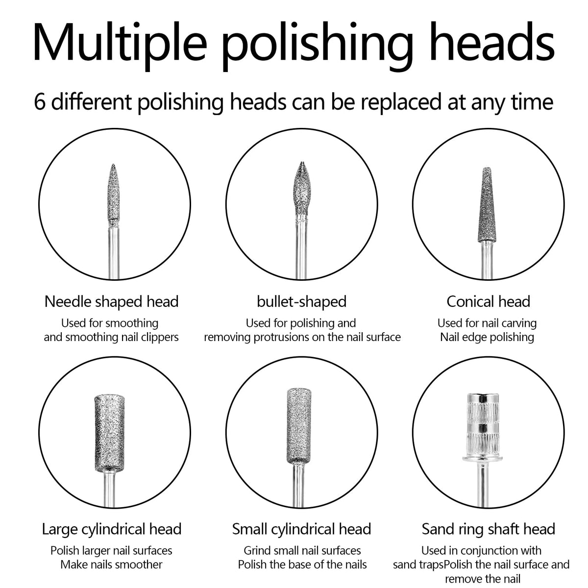 CBVCBV Nail Drill Kit lightweight design for easy portability