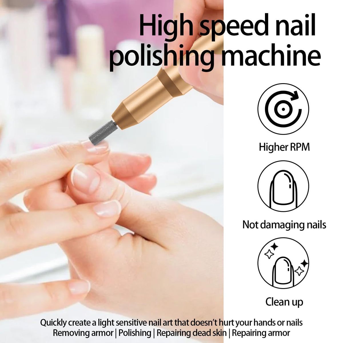 CBVCBV Nail Drill Kit with charging cable and user manual