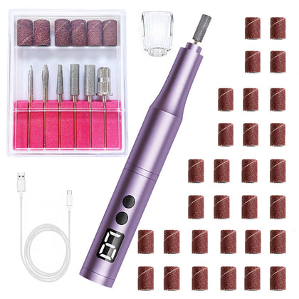 CBVCBV Professional Cordless Nail Drill Kit with purple design