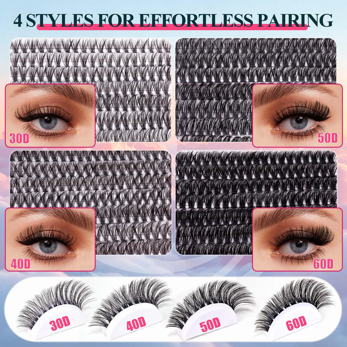 CCODDY Lash Clusters in use at a party