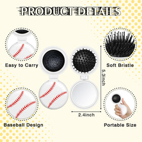 Cecnamt mini detangler brush showing soft bristles