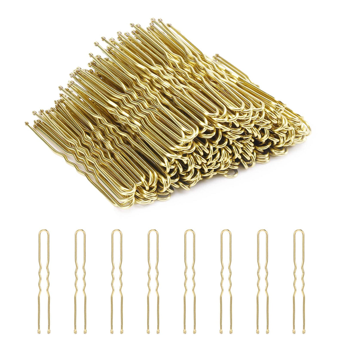 Cehony U Shaped Hair Pins blonde 2.4 inch front view