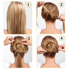 Cehony U Shaped Hair Pins demonstrating secure hold