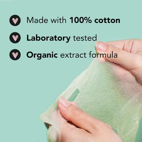 Celavi face mask ingredients list on the back of packaging