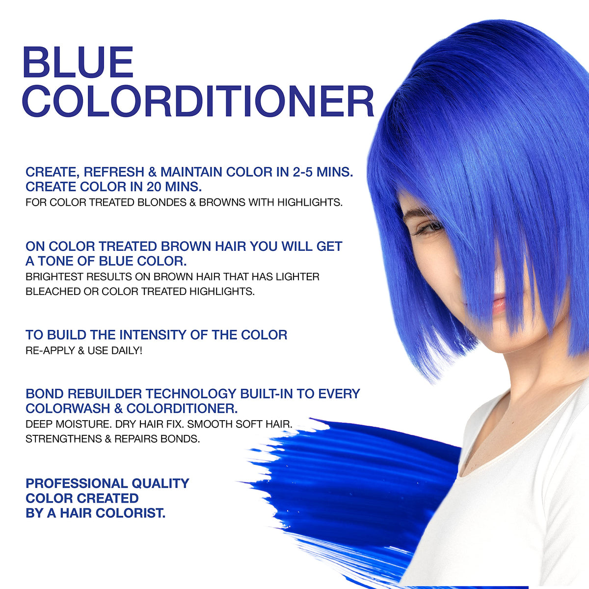 Celeb Luxury Deep Blue Colorditioner 281g back view