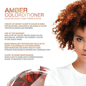 Celeb Luxury Gem Lites Amber Colorditioner showing texture