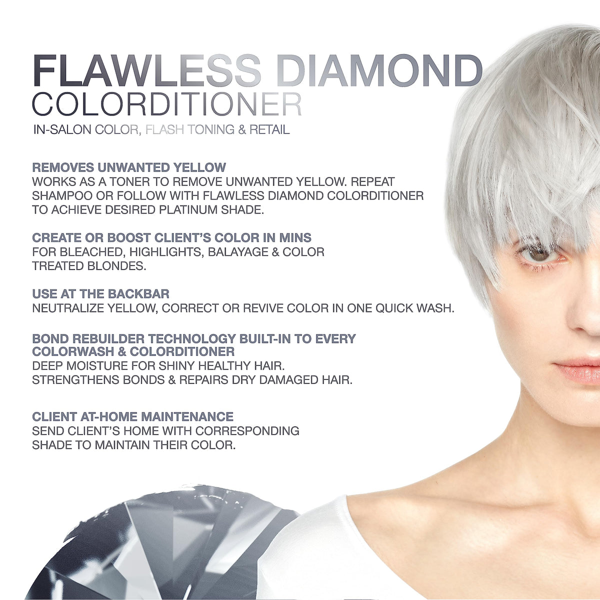 Celeb Luxury Gem Lites Platinum Color Conditioner side view