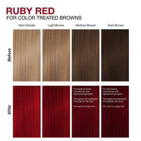 Celeb Luxury Gem Lites Ruby Red Colorditioner 281g texture close-up