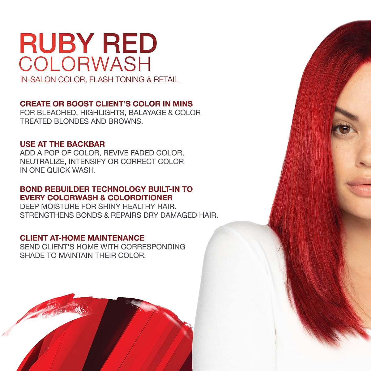 Celeb Luxury Gem Lites Ruby Red Shampoo bottle side view