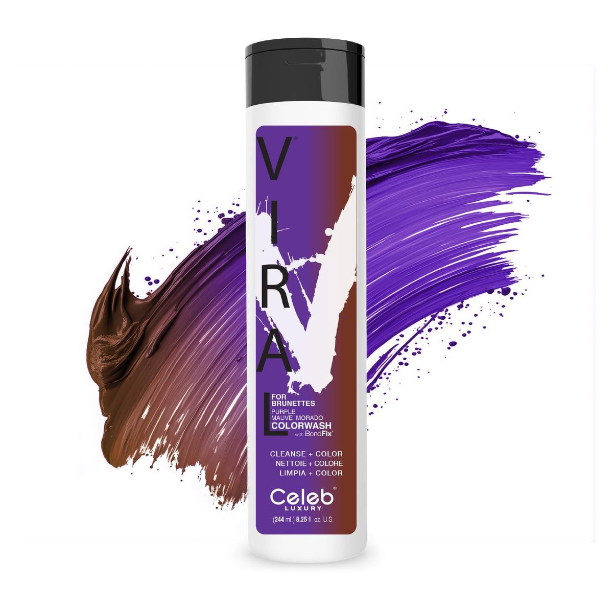 Celeb Luxury Purple Hair Color Depositing Shampoo front view