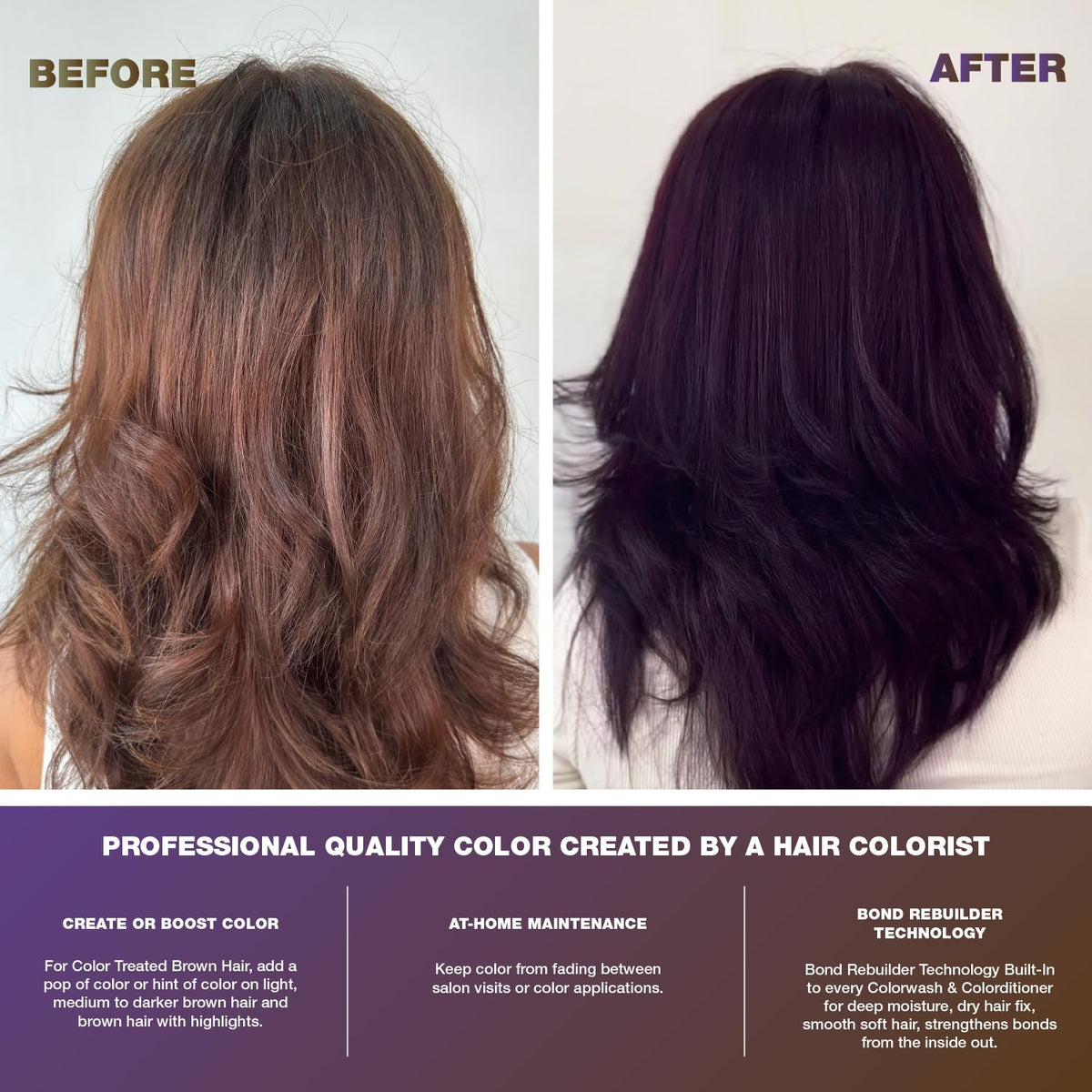 Celeb Luxury Purple Hair Color Depositing Shampoo in bathroom setting