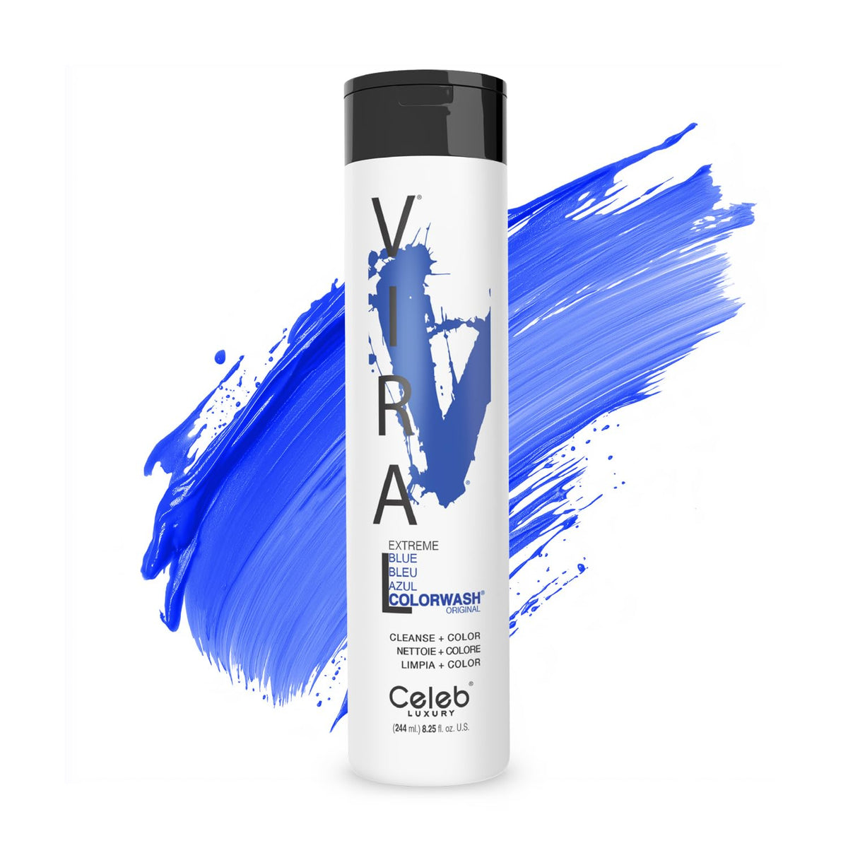 Celeb Luxury Viral Colorwash Blue Shampoo front view