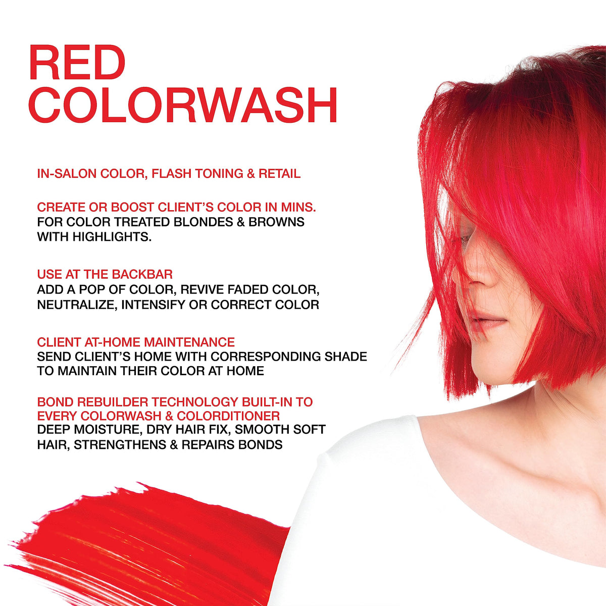 Celeb Luxury Viral Colorwash Extreme Red shampoo back view