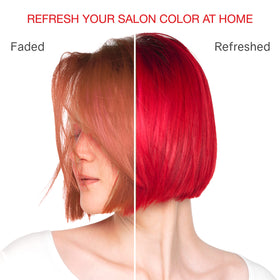 Celeb Luxury Viral Colorwash Extreme Red shampoo side view