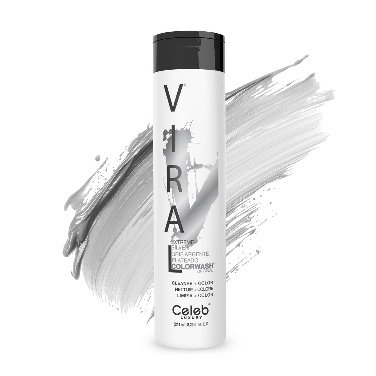 Celeb Luxury Viral Colorwash Extreme Silver front view