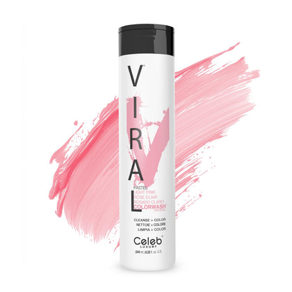 Celeb Luxury Viral Colorwash Pastel Light Pink Shampoo front view