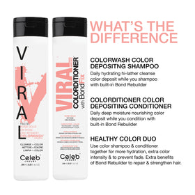 Celeb Luxury Viral Colorwash Rose Gold 290g displayed with other shades