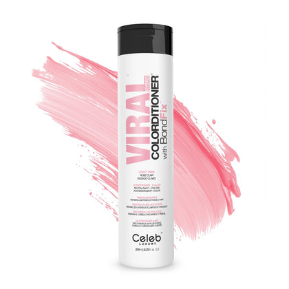 Celeb Luxury Viral Light Pink Colorditioner front view with packaging