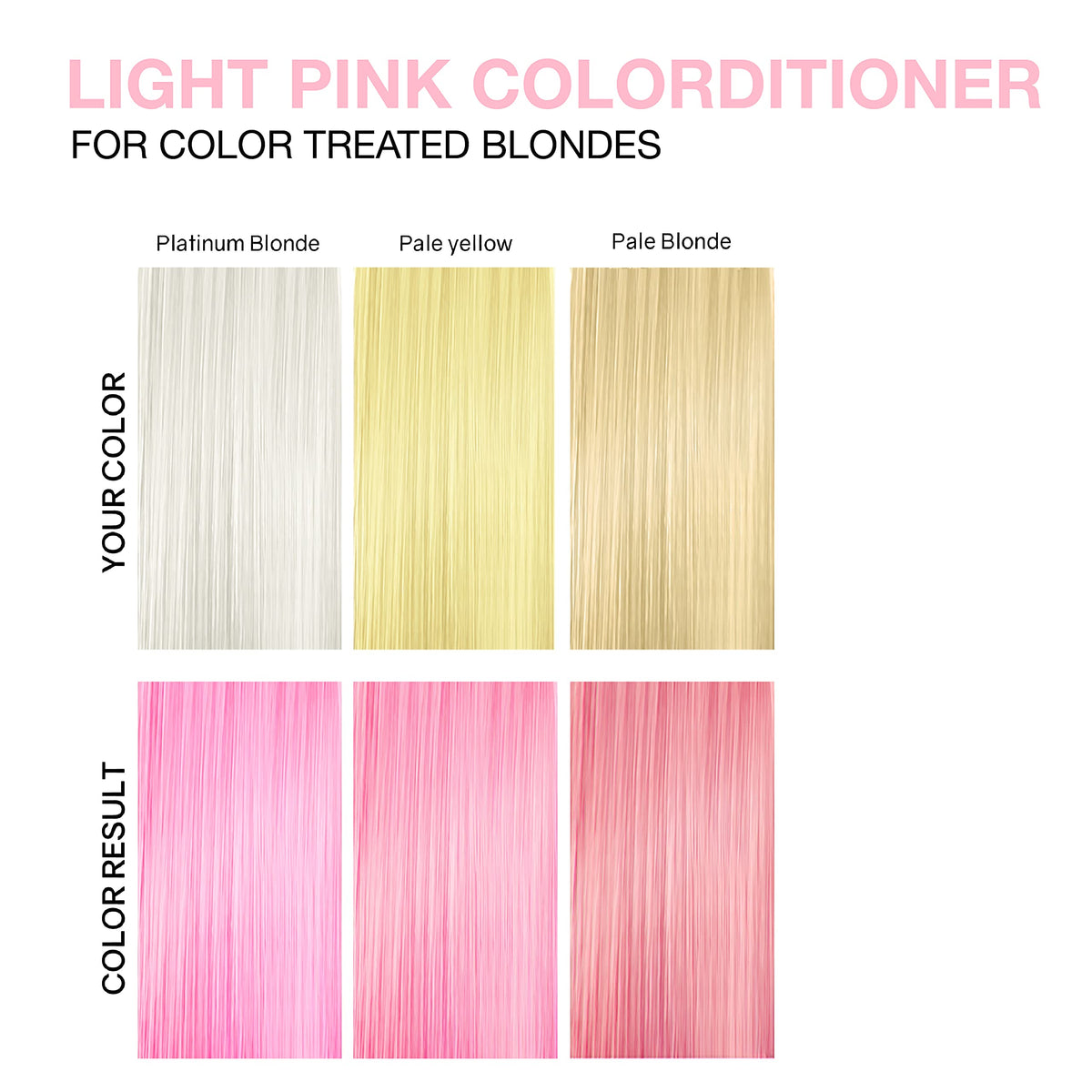 Celeb Luxury Viral Light Pink Colorditioner in use on platinum hair