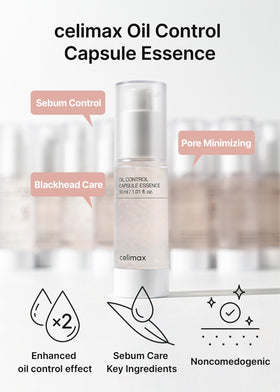celimax Oil Control Capsule Essence bottle side view