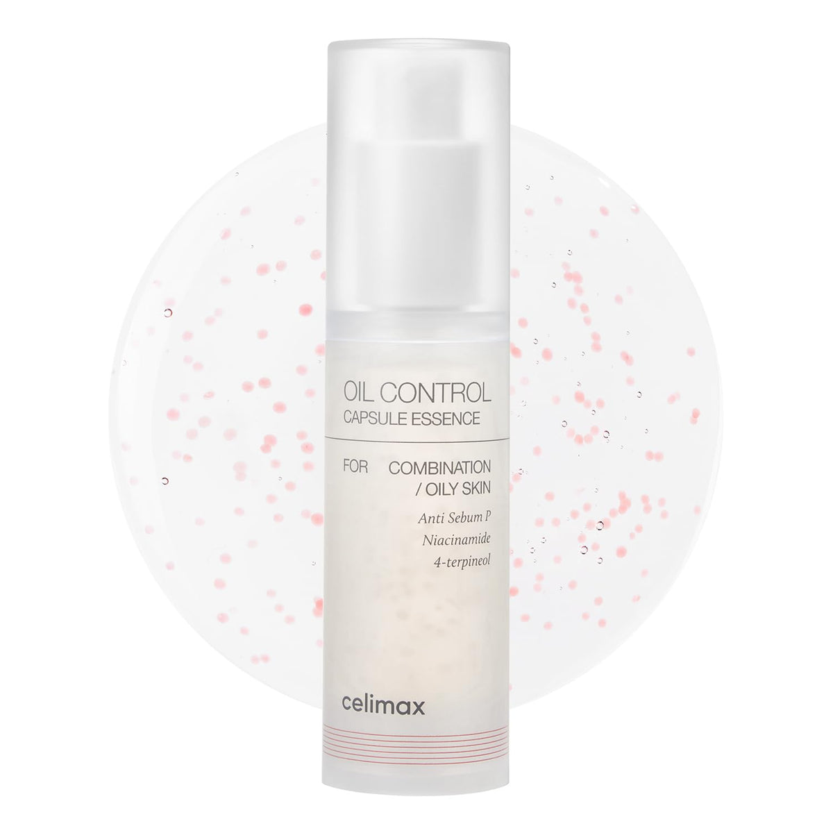 celimax Oil Control Capsule Essence front view with packaging