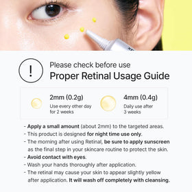 celimax The Vita A Retinal Shot Tightening support application on skin