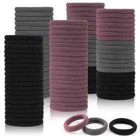 CÉLLOT 100PCS Elastic Hair Ties in assorted colours front view