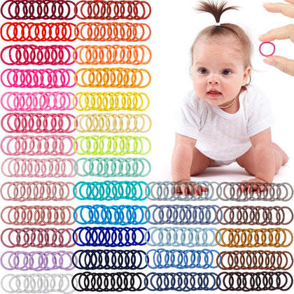 CÉLLOT 360PCS baby hair ties assorted colours front view