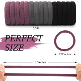 CÉLLOT Elastic Hair Ties showing vibrant colours and soft texture