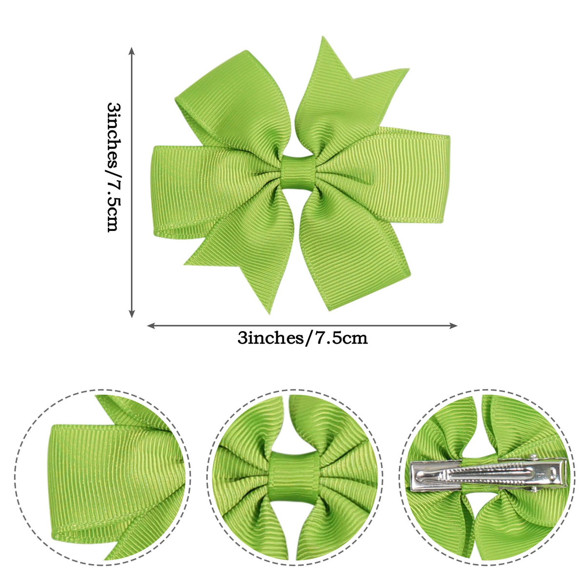 CÉLLOT hair bows on a model showcasing different hairstyles