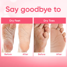 CÉLOR Foot Peel Mask booties with relaxing lavender scent