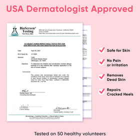CÉLOR Foot Peel Mask box contents with two pairs