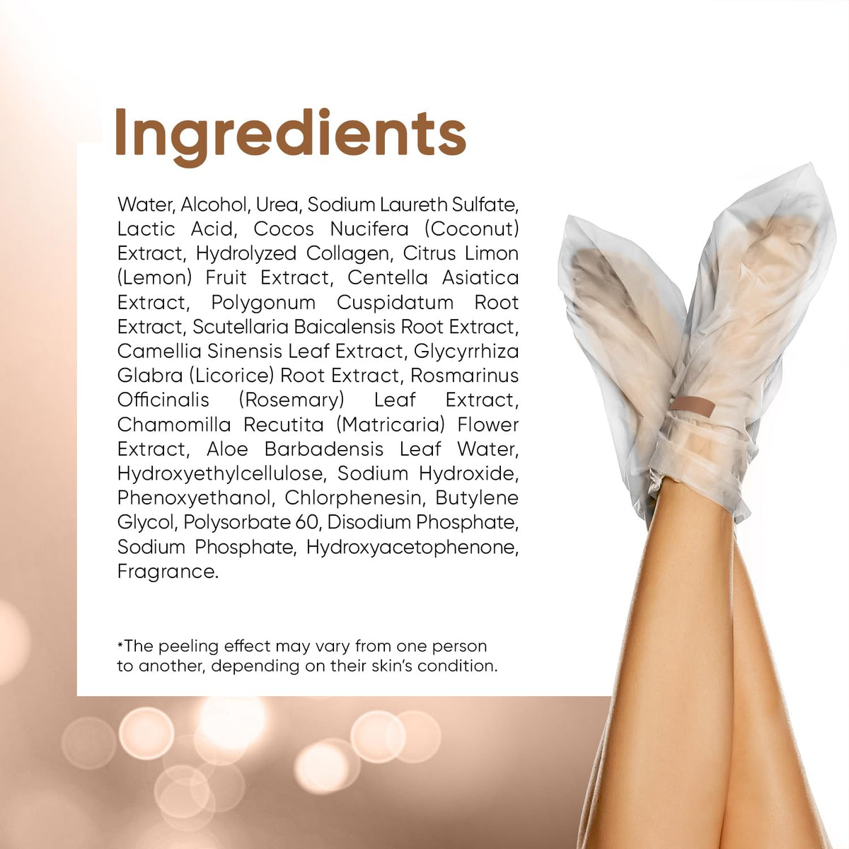 CÉLOR Foot Peel Mask with relaxing Lavender scent displayed