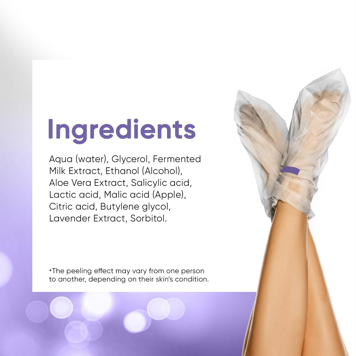 CÉLOR Foot Peeling Mask with lavender extract and aloe vera