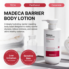 CENTELLIAN 24 Madeca Barrier Body Lotion back view with ingredients list