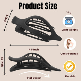 CENTSTAR Flat Hair Clip close-up showing matte finish