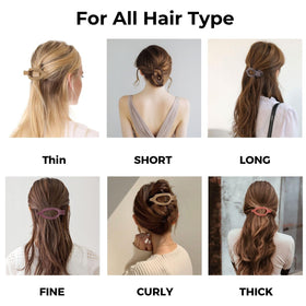 CENTSTAR Flat Hair Clip in use on thick hair