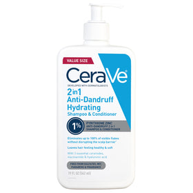 CeraVe 2 In 1 Hydrating Anti Dandruff Shampoo and Conditioner front view