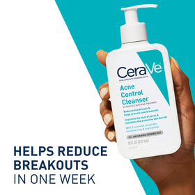 CeraVe Acne Control Cleanser 8 oz side view showing packaging