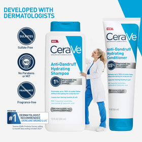 CeraVe Anti-Dandruff Shampoo 19oz with CeraVe Conditioner