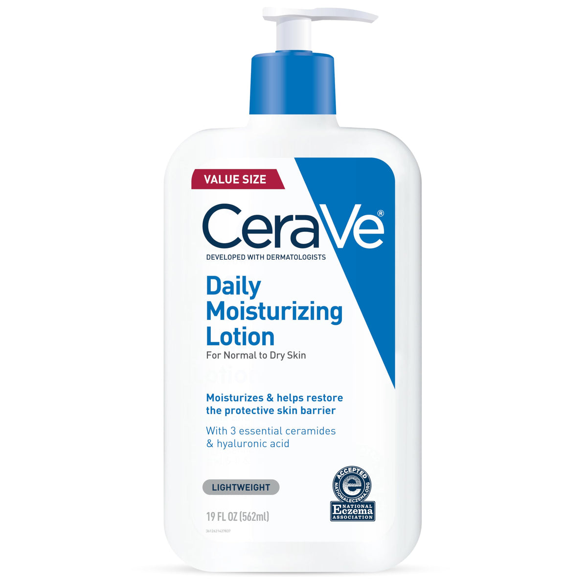 CeraVe Daily Moisturizing Lotion 19oz front view with pump